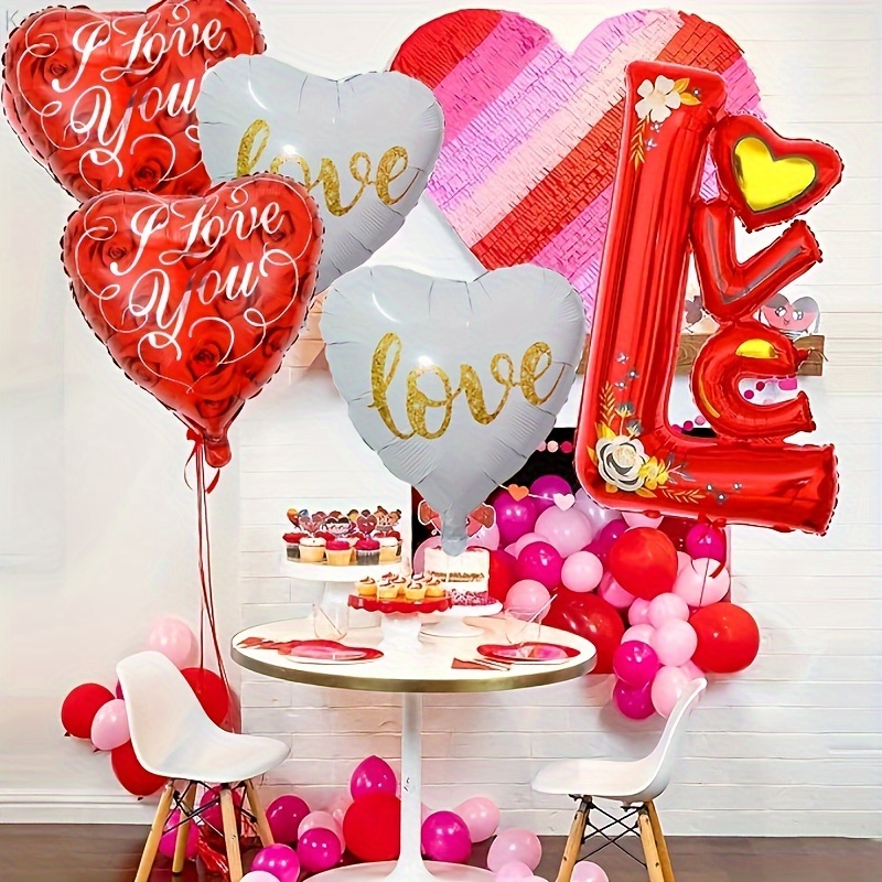 Set Globos Amor, Aniversario, San Valentín. Decoración