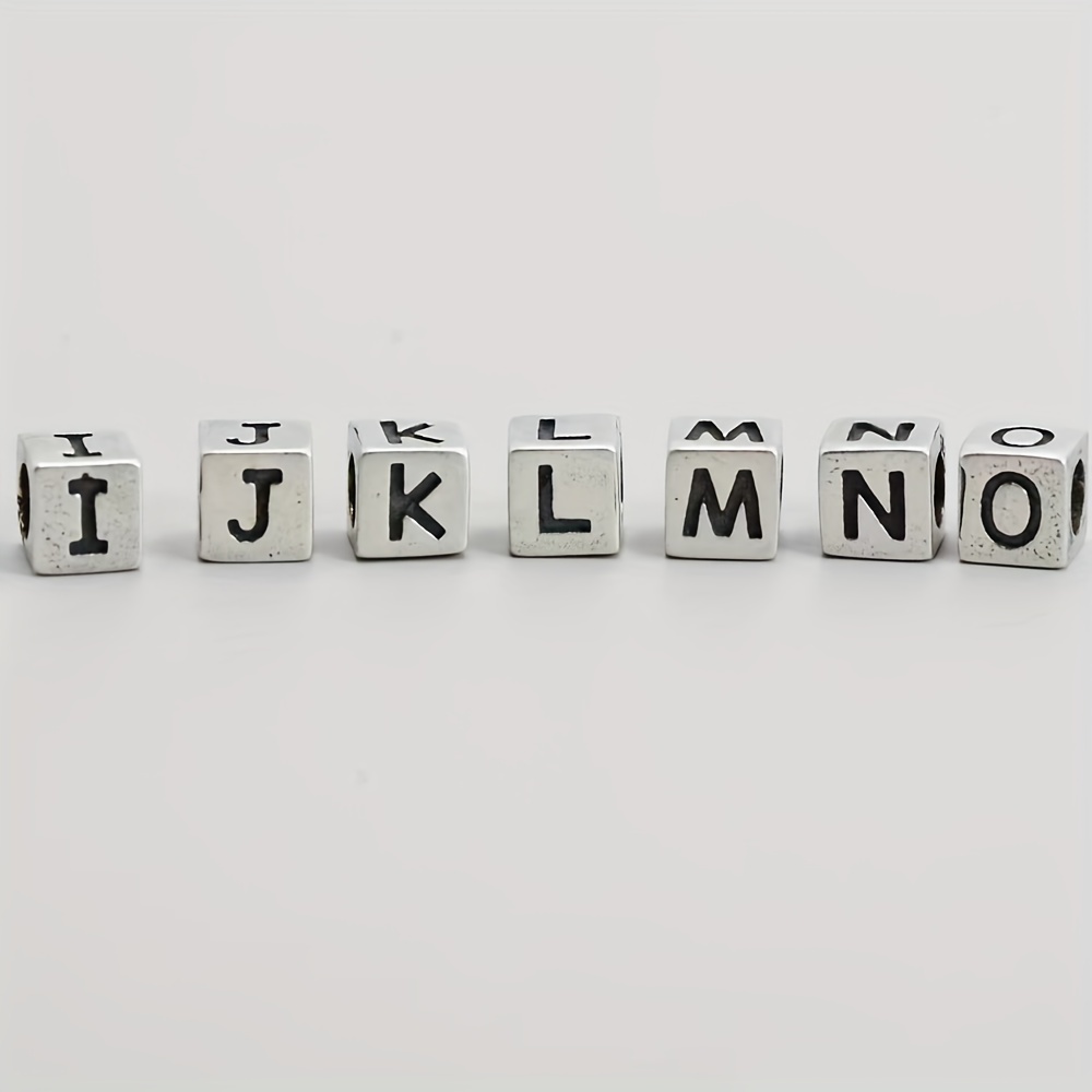 Premium Quality Ccb Silvery Mixed Letter Spacer Beads flat - Temu