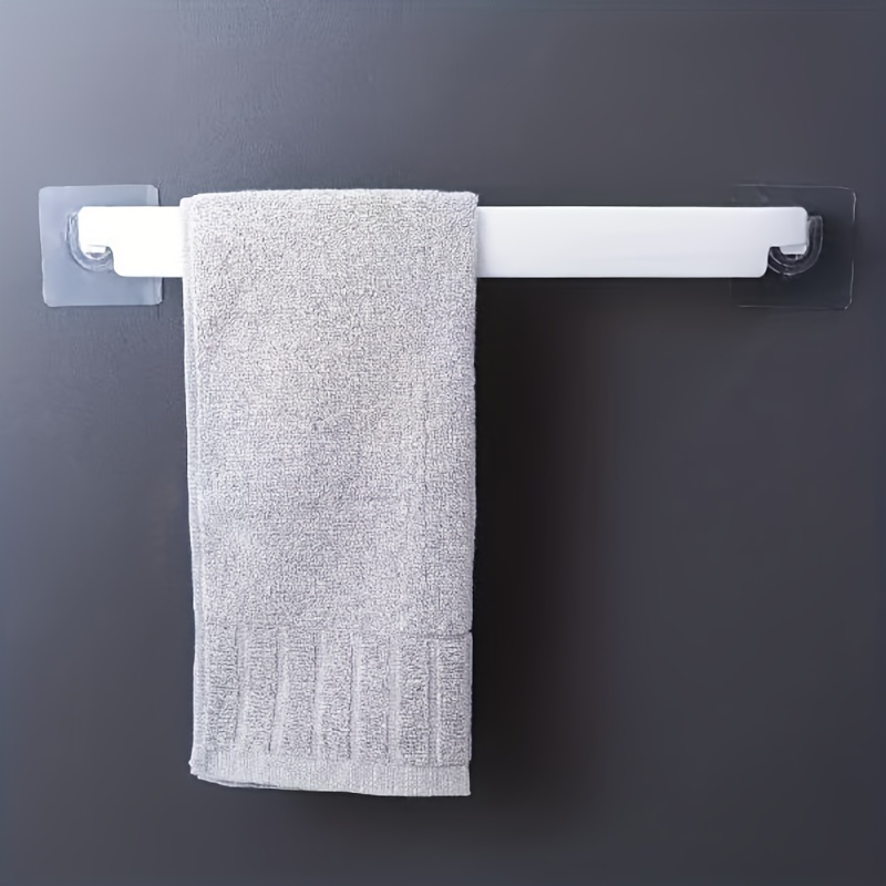 Punching Towel Rack with 2 Hooks for Home Kitchen Bathroom