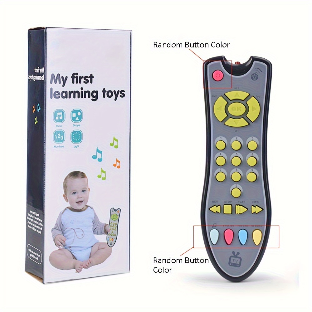Télécommande de bébé, lumières éducatives de développement tôt  d'apprentissage jouet à distance, coloré