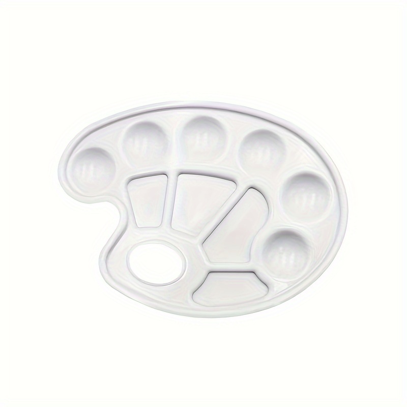 Oval Palette Plastic Paint Tray Palette Paint Tray Palettes - Temu