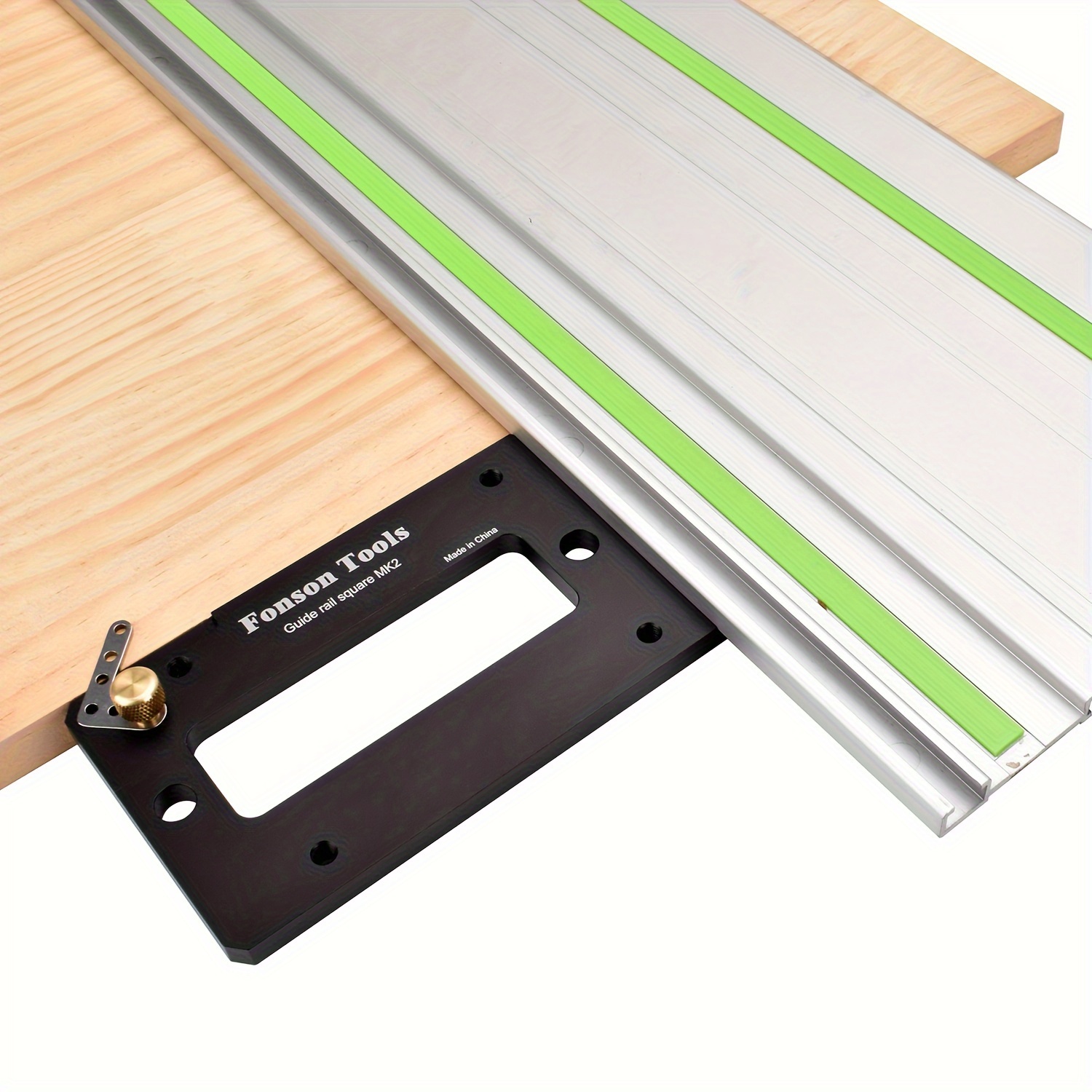 

1pc Aluminum Alloy Track Saw Square Guide Rail Square, Woodworking 90 Degree Right Angle Guide Plate Square, Cutting Everytime For Festool