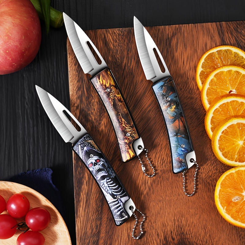 Kitchen Sharp Knife Set, Outdoor Folding Knife Fruit Knife, Household Mini  Keychain Knife, Sharp Portable Knife Self-defense Knife, Kitchen Stuff  Kitchen Accessories Home Kitchen Items - Temu