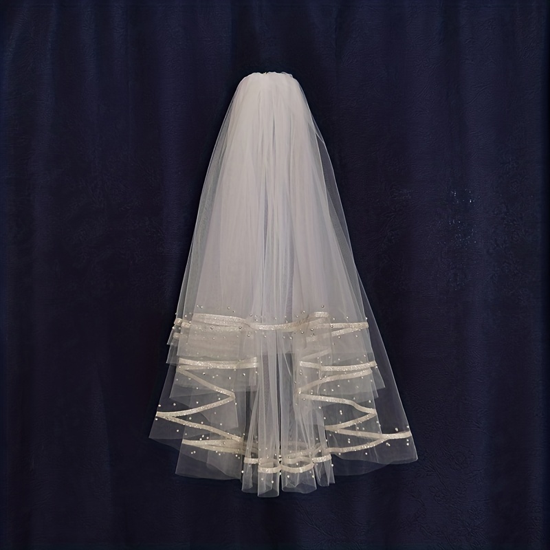 Wedding Veil Comb Bridal Cathedral Veil 1/2/3 Tier Drop Veil Wedding Hair  Comb for Brides 118 Inches