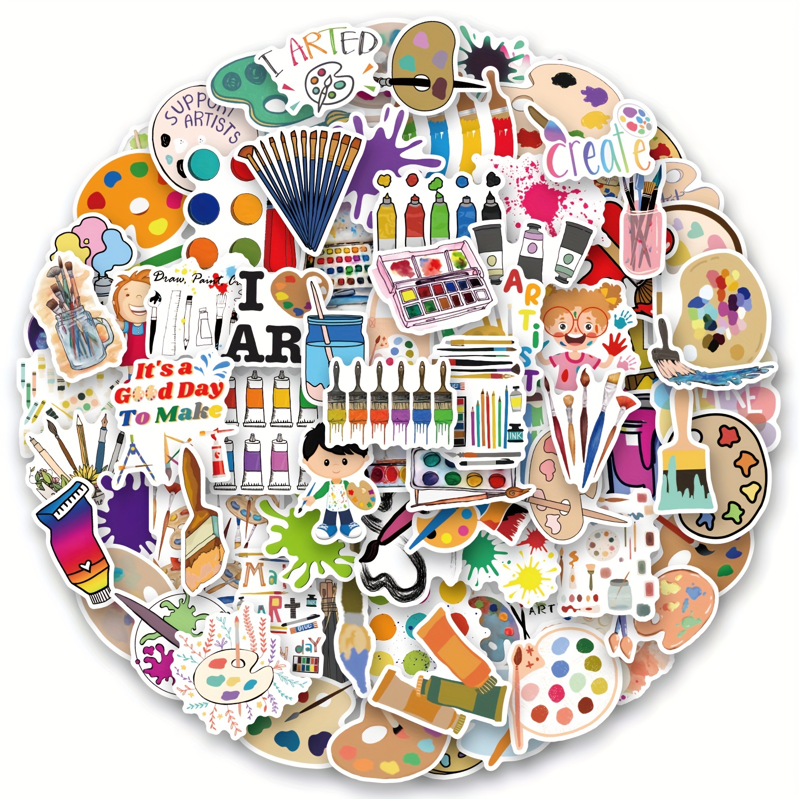 Art Painting Stickers Art Painting Party Favors Birthday - Temu