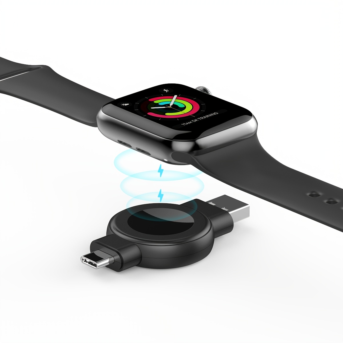 Chargeur de montre pour Apple Watch Series 6 SE 5 4 3 2 1 USB A câble de  charge
