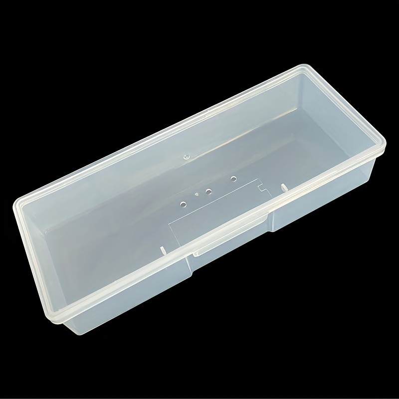 Artist's Tool Box Clear Plastic Carry Case Art Pencil Brush School