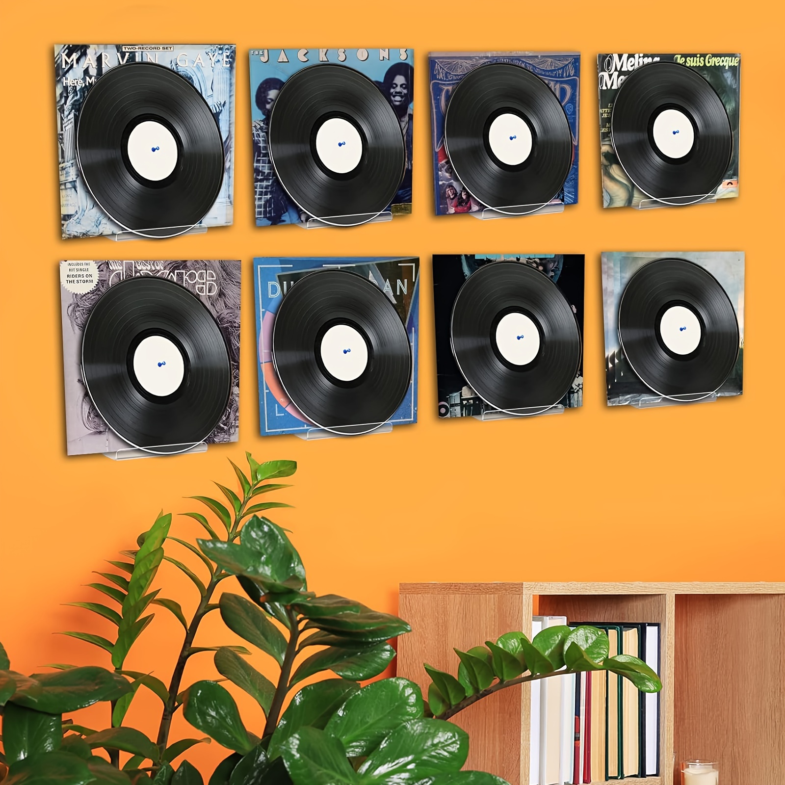 Estante para discos de vinilo/expositor de montaje en pared para álbumes -   México