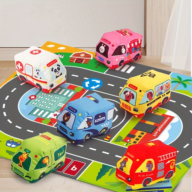 

Books Car Transportation Themed Traffic Track Toys Touch Feel & Sound Toys Boy Girl Christmas Stocking Stuffers Easter Holiday Birthday Gifts Learning Sensory Stroller