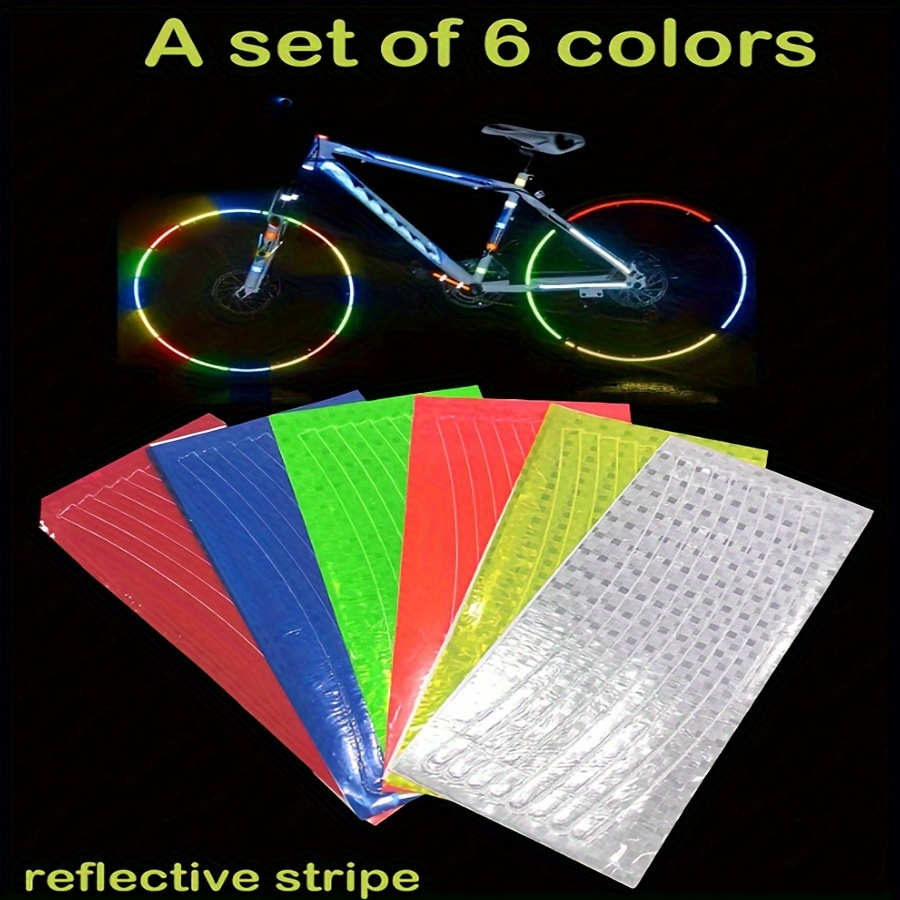 Reflective Fluorescent Stickers And Strips For Bike And Helmet Safety In  Mountain Cycling And Scooter Riding - Enhance Visibility And Stay Safe -  Temu United Kingdom