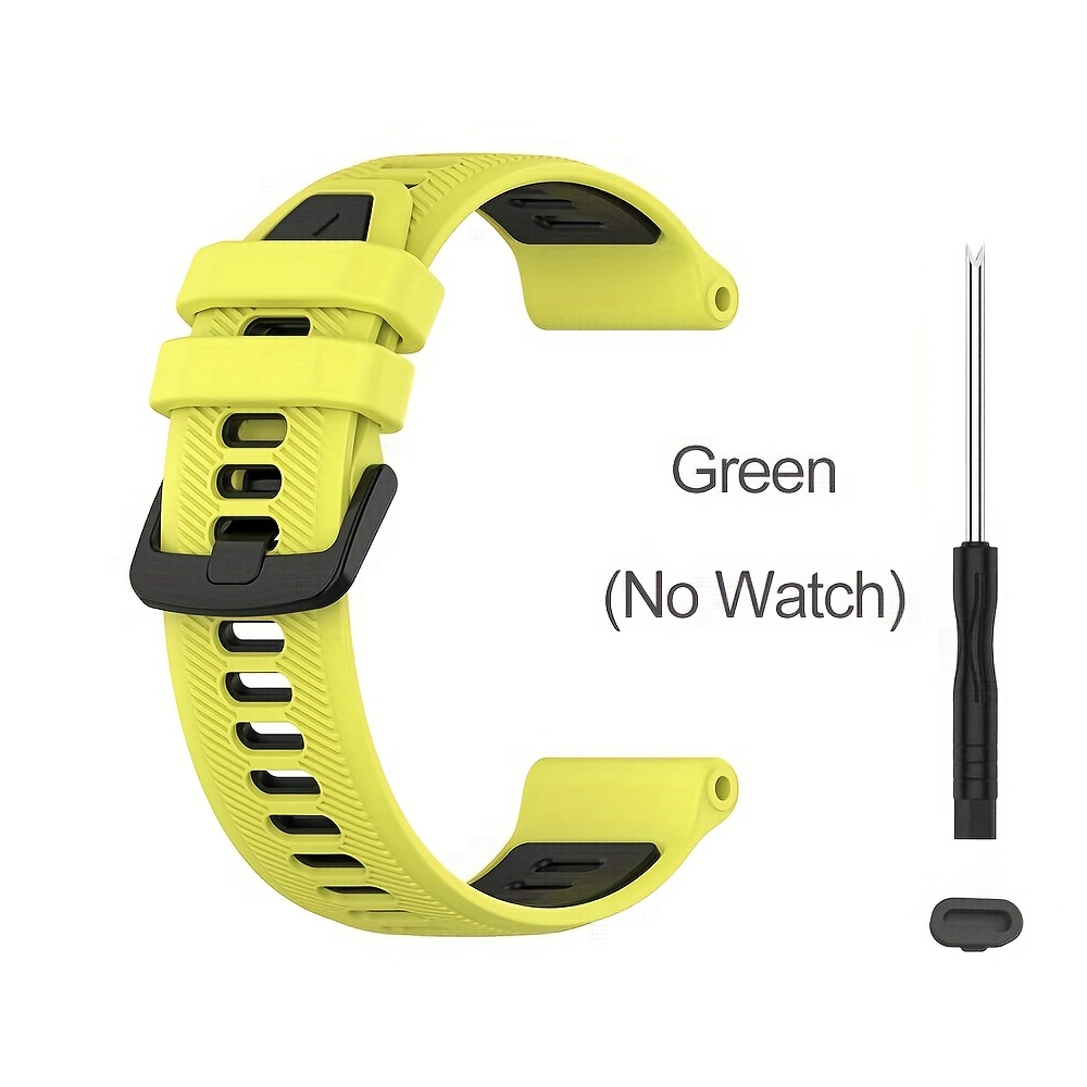 Soft Sports Bracelet Wristbands for Garmin Forerunner 645 245 245M 20mm  Strap Silicone Watch Band for Vivoactive 3 GREEN 