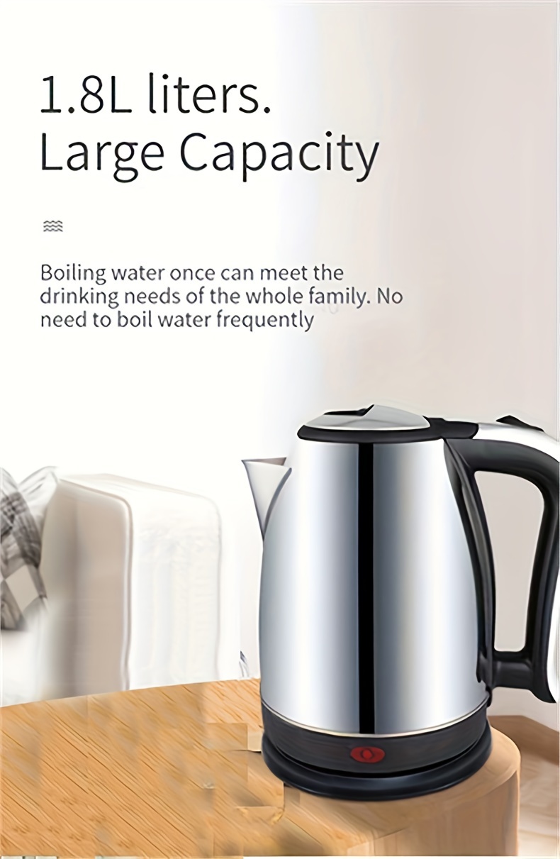 Electric Kettles Stainless Steel for Boiling Water, Double Wall Hot Water Boiler