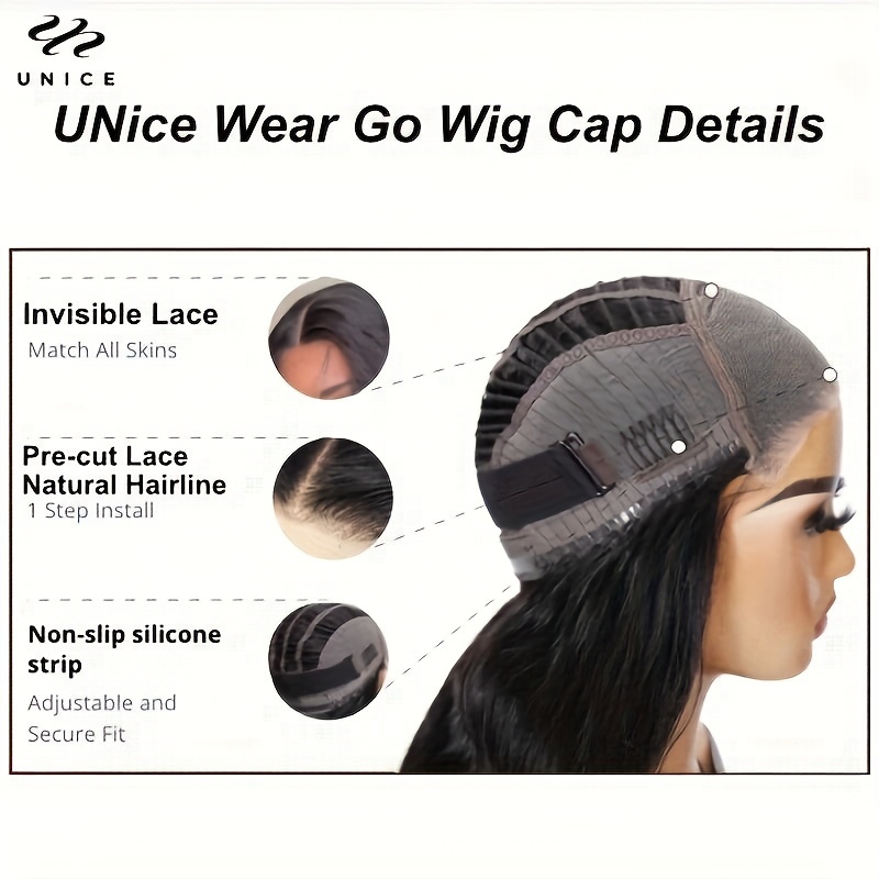 Unice Wear Go Headband Wig Scarf Water Wave Human Hair Wig