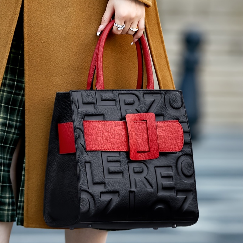 Large Capacity Tote Bags, Elegant Zipper Handbag, Women's Trendy
