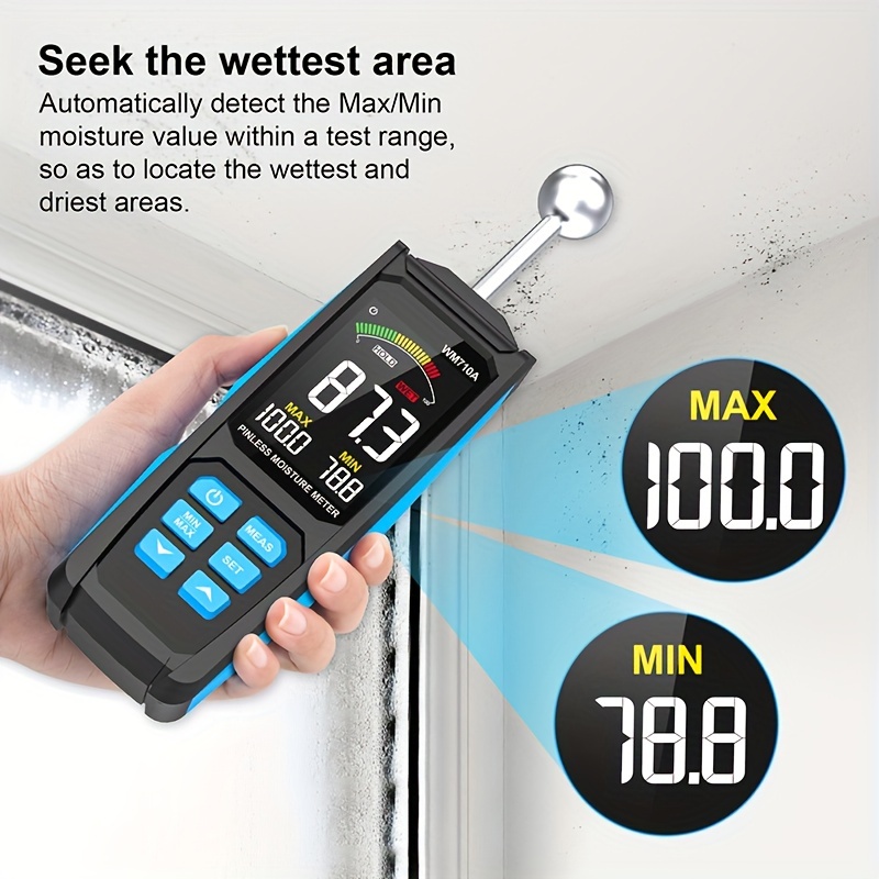 Digital hygrometer, water leakage detector, humidity tester