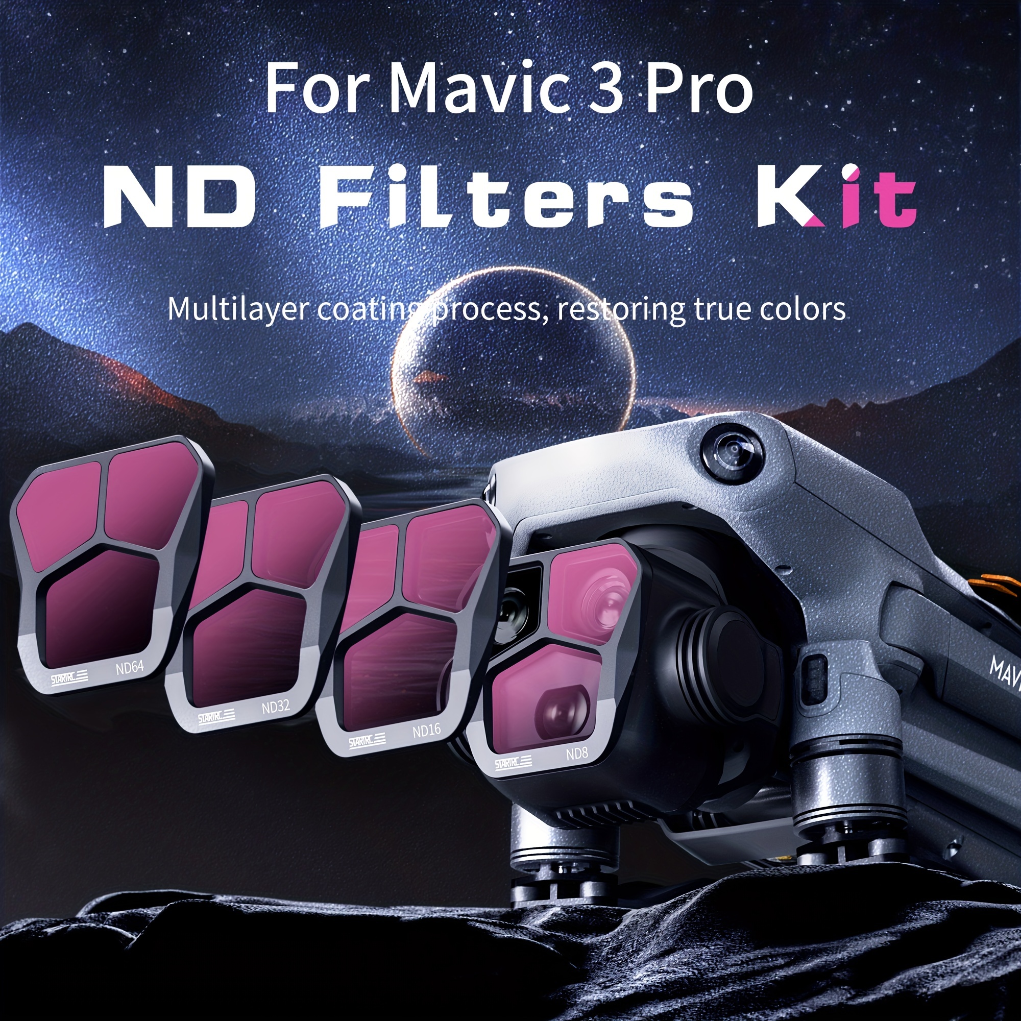 Mavic 3 Gimbal Protector Kit: Lens Protection Film (1 Sets) + Lens Hood  Sunshade Gimbal Guard, 2-in-1 Lens Protection Accessories for DJI Mavic 3