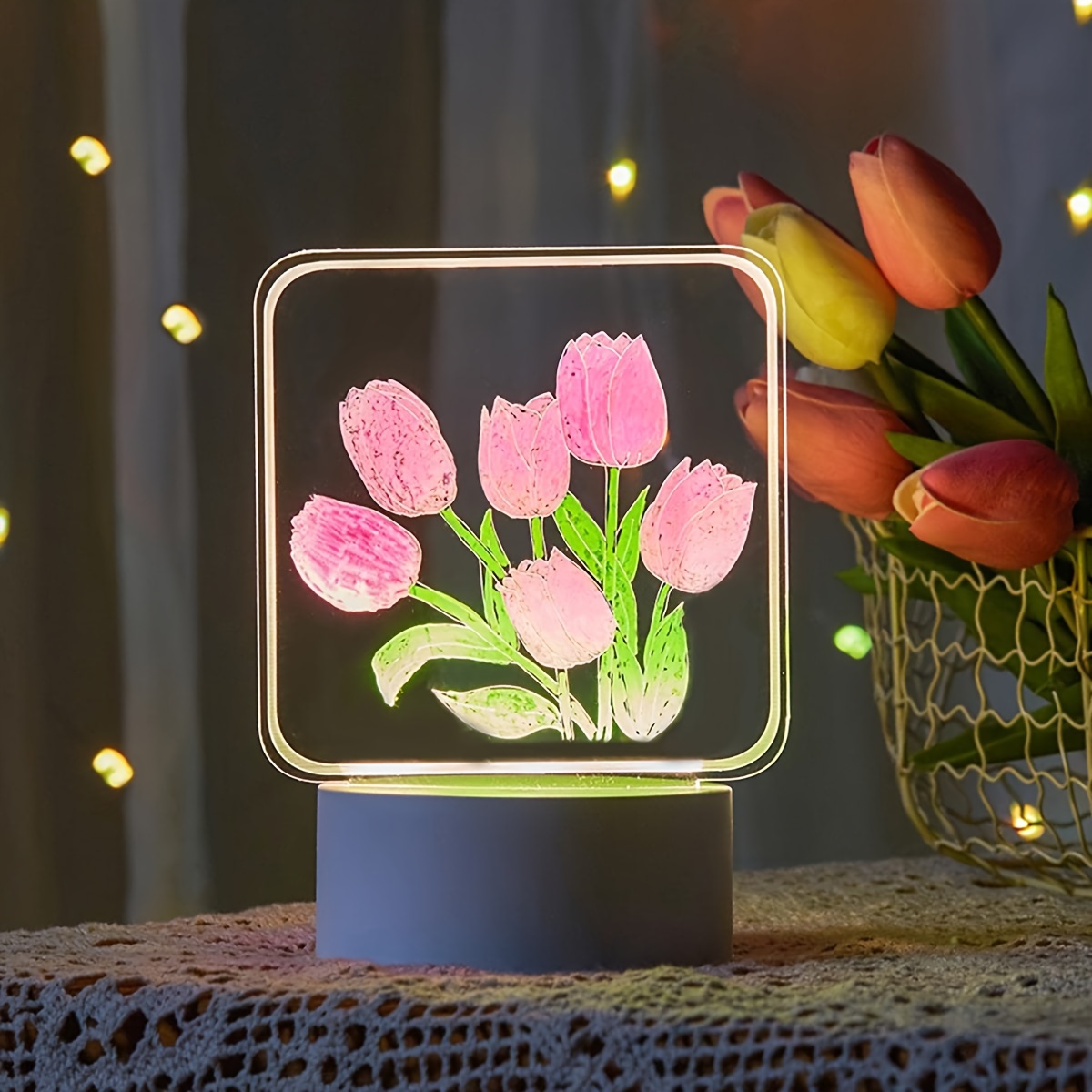 Lampe Tulipe Lumière - Livraison Gratuite Pour Les Nouveaux Utilisateurs -  Temu France