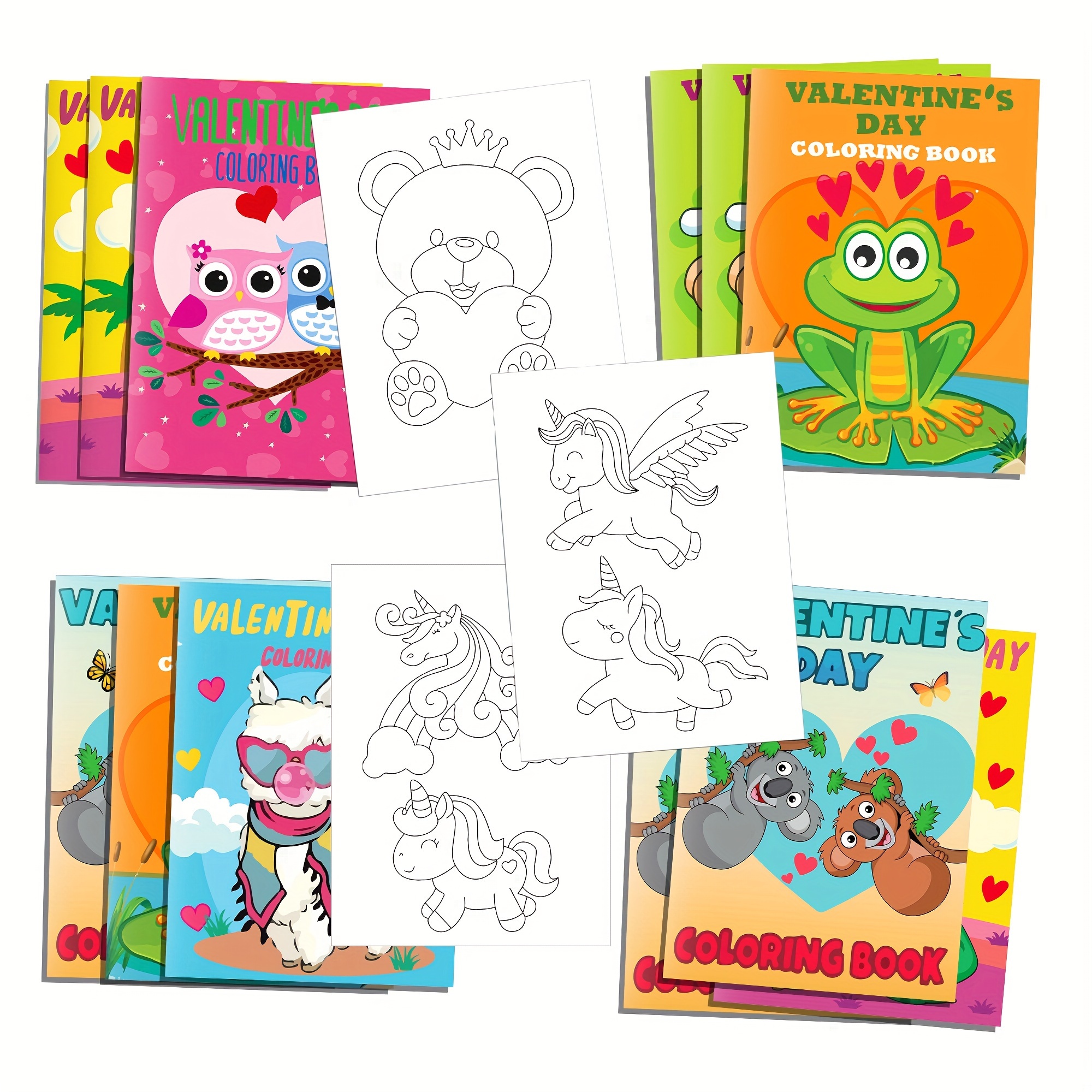 Valentine's Day 12pcs Mini Coloring Book Graffiti Painting Book For School  Activity Gift Fillers Party Supplies - Arts, Crafts & Sewing - Temu