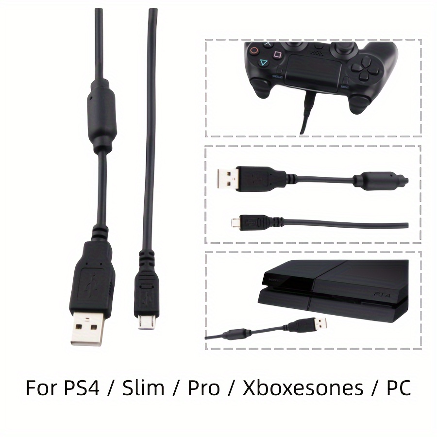 CABLING Câble Data et Charge Micro USB Pour manette ps4, xbox one etc.. -  3,0 m