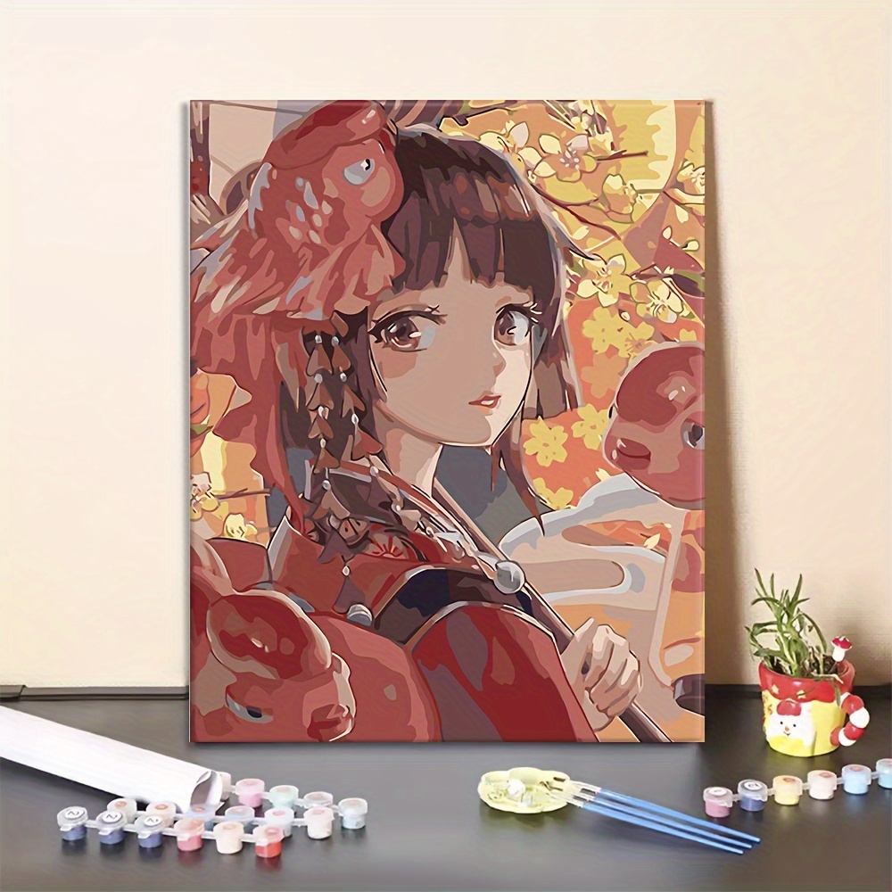 Anime paint by numbers / Anime art / painting kit / acrylic painting /  painting 40x60 cm #acrylic #DiyKi…