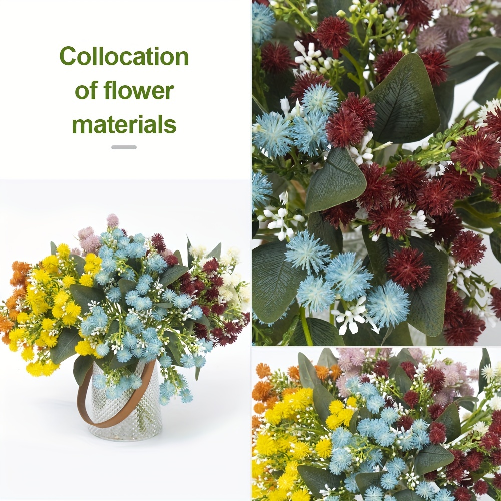 3pcs Artificial Exquisite Fruit Flower Bouquet Outdoor Uv ...