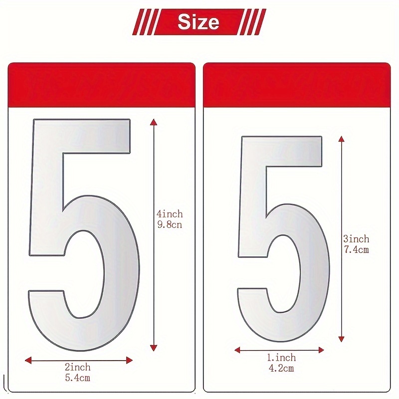 self 0-9 numbers numbers sets (2/3/4inch) strong for houses number