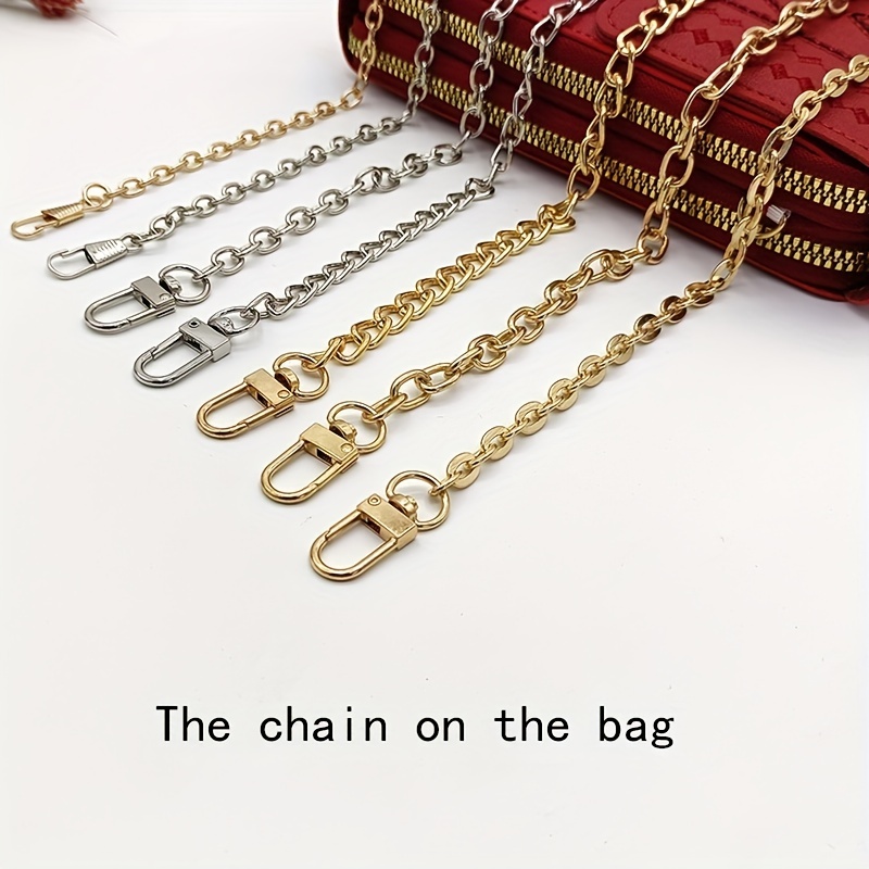 Gold 120cm Aluminum Metal Chain Purse Bag Strap Accessories Universal  Travel Metal Stylish Bag Accessories Straps for Women Shoulder Bag  Crossbody Bag