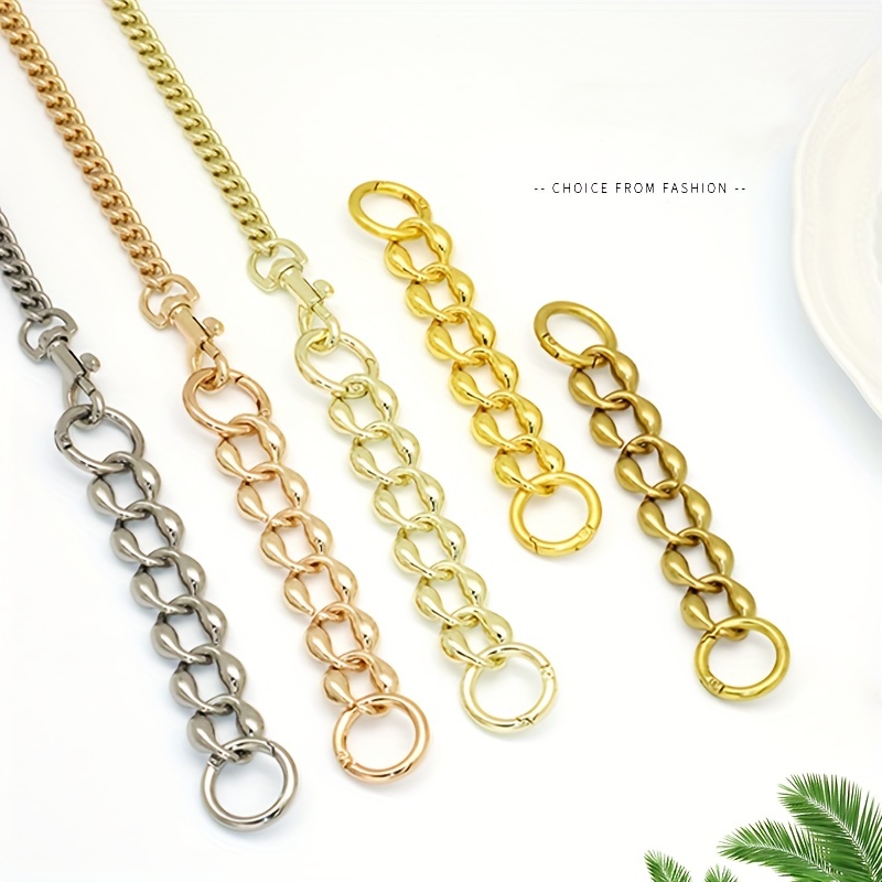 Rhombus Alloy Extension Chain For Men's Bag