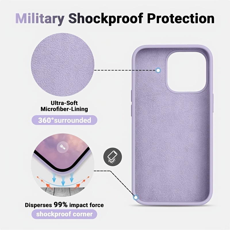 Phone Case Silicone Bright Purple iPhone 11