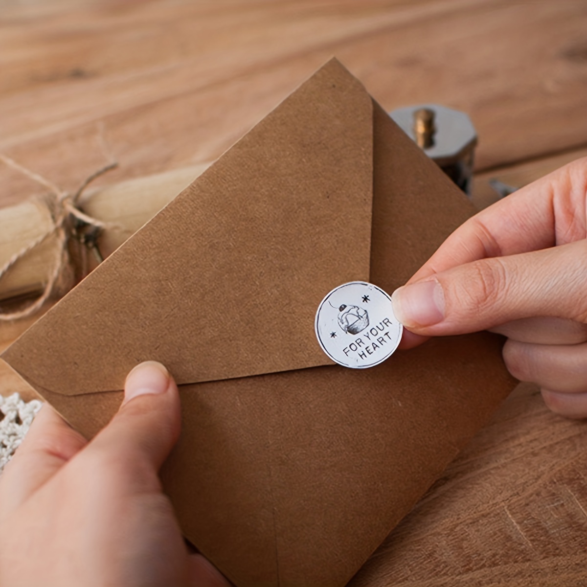 Include Letter Paper Envelopes Sealing Stickers With Lines - Temu