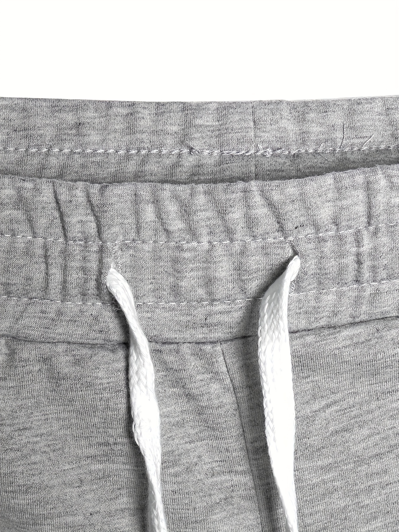 Contrast Color Side Strip Design Print Drawstring Sweatpants - Temu