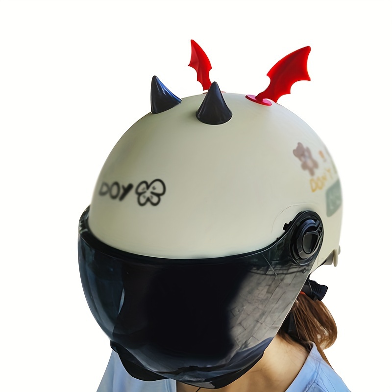 Kit de casco adhesivo de 6 colores estilo TRON para casco de moto