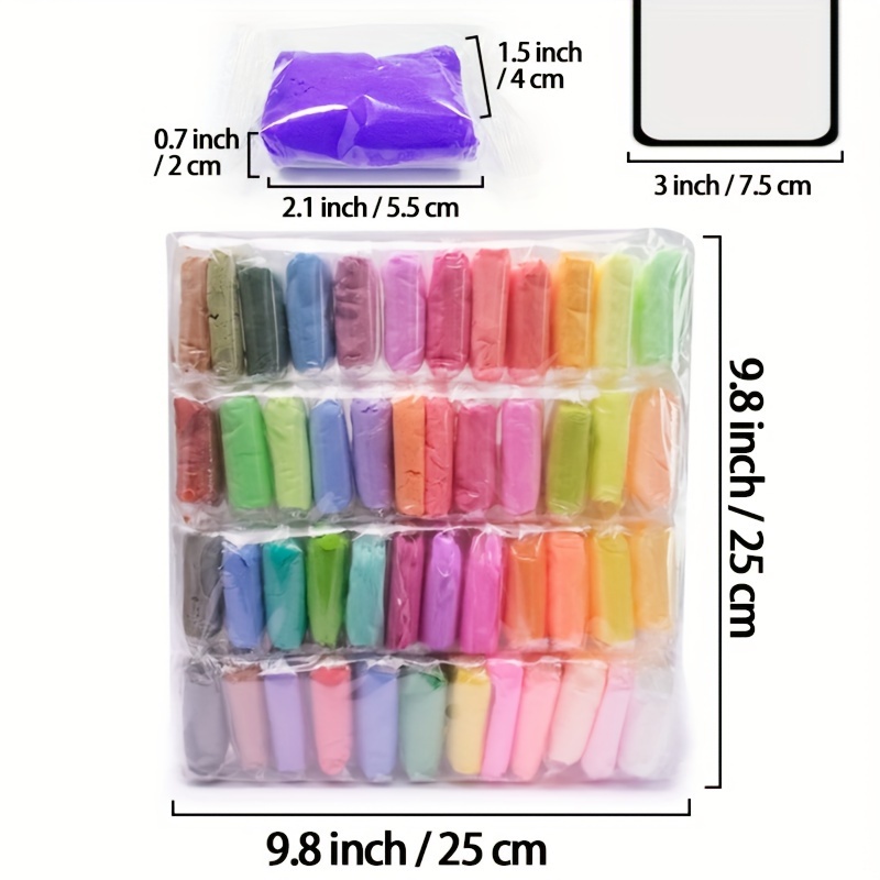 48 Colors Air Dry Clay Magic Clay Tools Ultra Light Modeling Clay Kids  Children Diy Crafts Creative Art Crafts - Arts, Crafts & Sewing - Temu