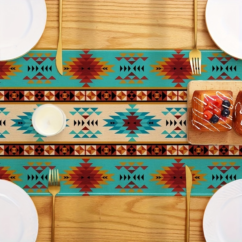 Linen Table Runner Bohemian Style Dining Table Runner Temu