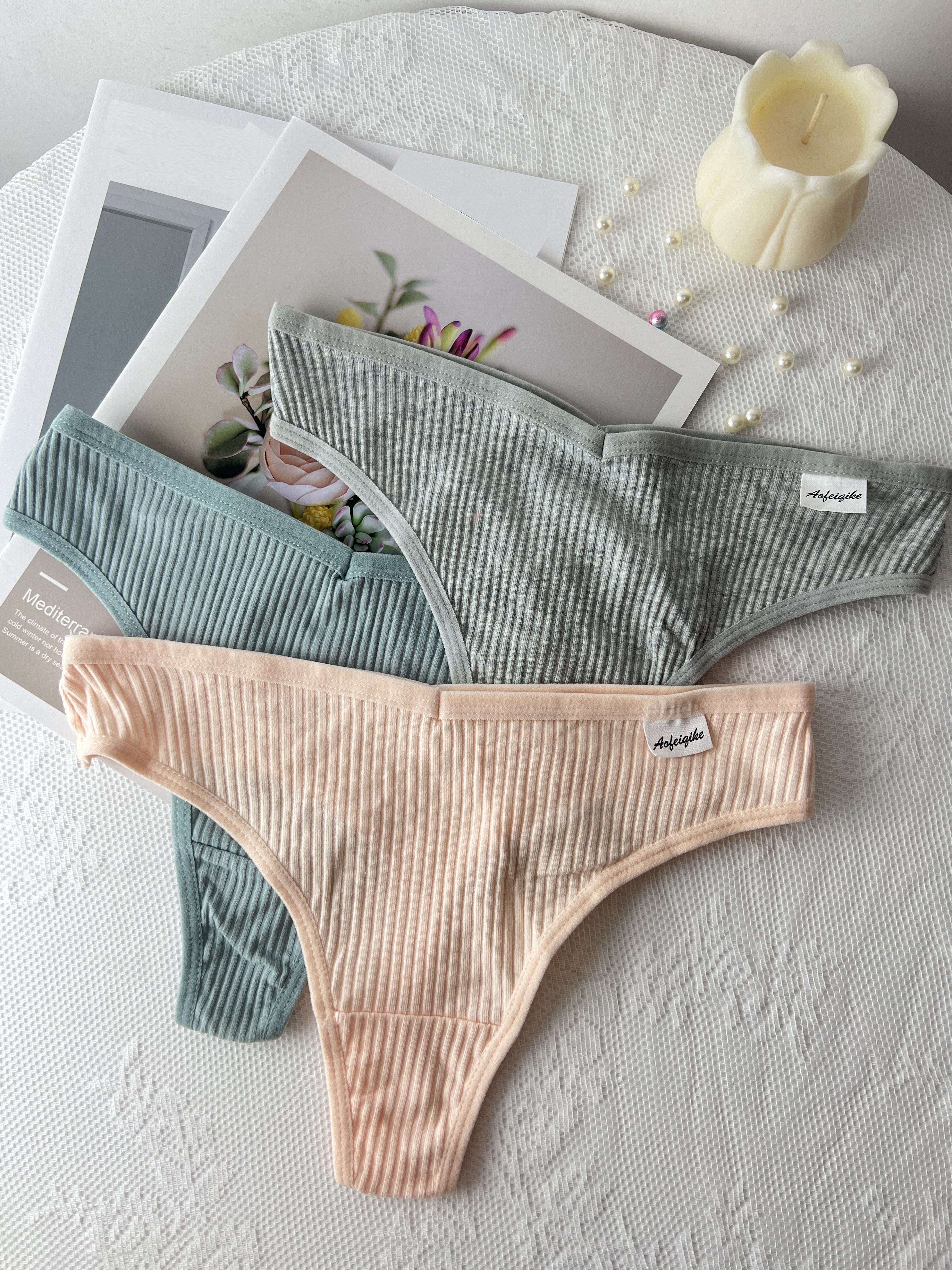 Solid Color High Waist Panties Breathable Quick drying - Temu