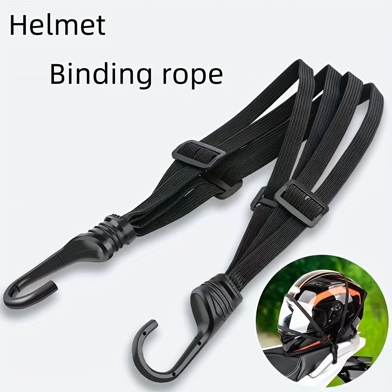 

1pc Motorcycle Binding Rope Electric Vehicle Binding Strap, Helmet Elastic Stretch Rubber Band Luggage Fixed Rope Binding Rope