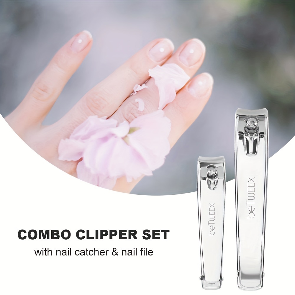 Nail Clippers Catcher , 2pcs Fingernail Clippers Toenail Clippers