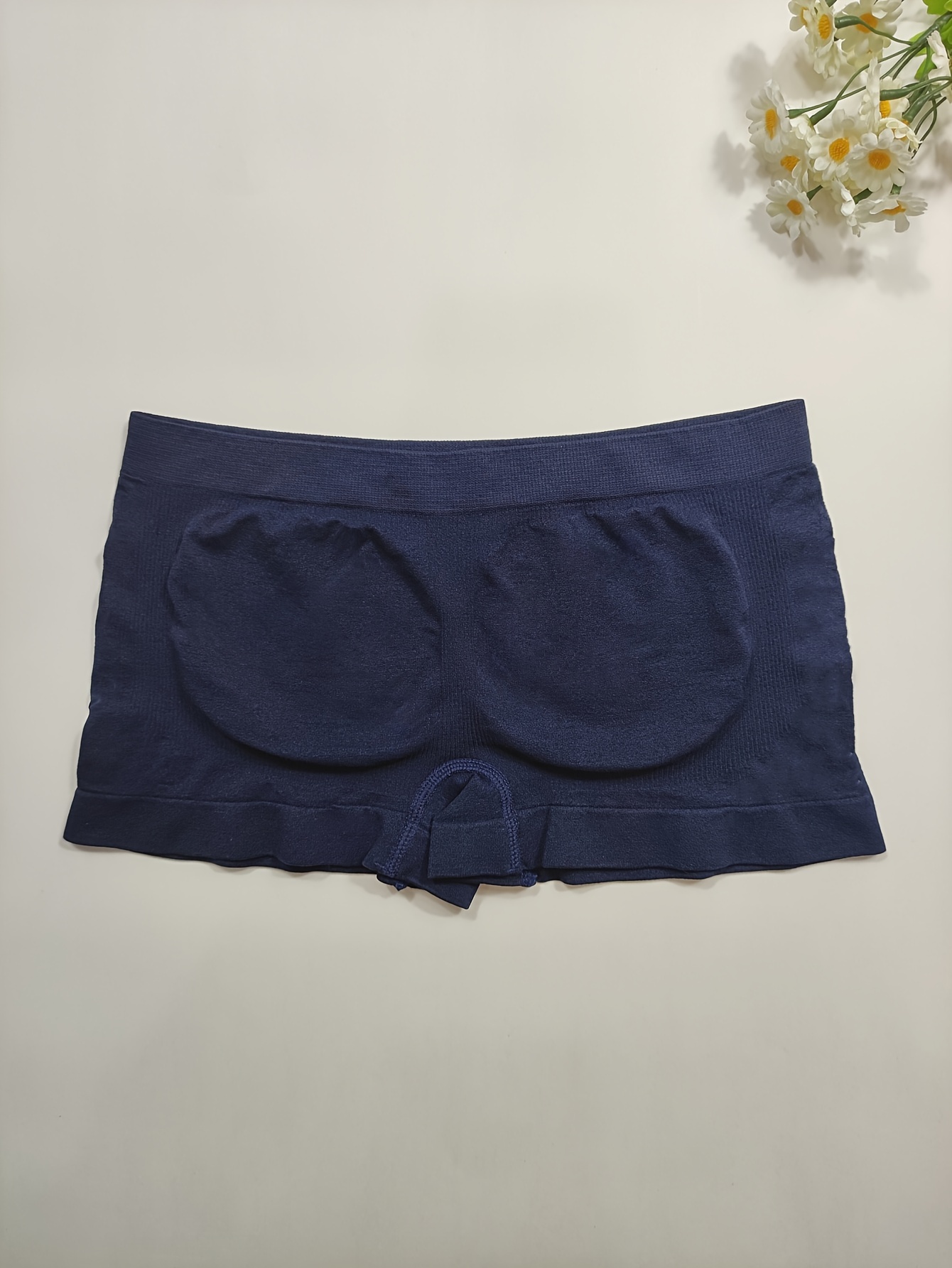 Solid Boyshort Panties Soft Comfortable Stretch Panties - Temu