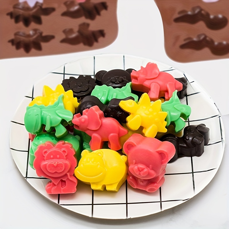 66/60 Cavity Fruit Animals Silicone Gummy Mold Candy Chocolate Jelly Ice  Cube Pralines Caramels Molds DIY Cake Decorating Tools - AliExpress