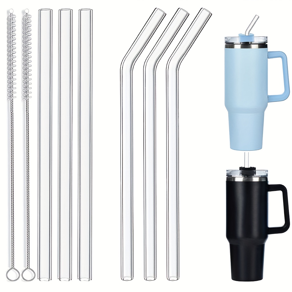 Straw Replacement Glass Straws For Stanley Cup Reusable - Temu