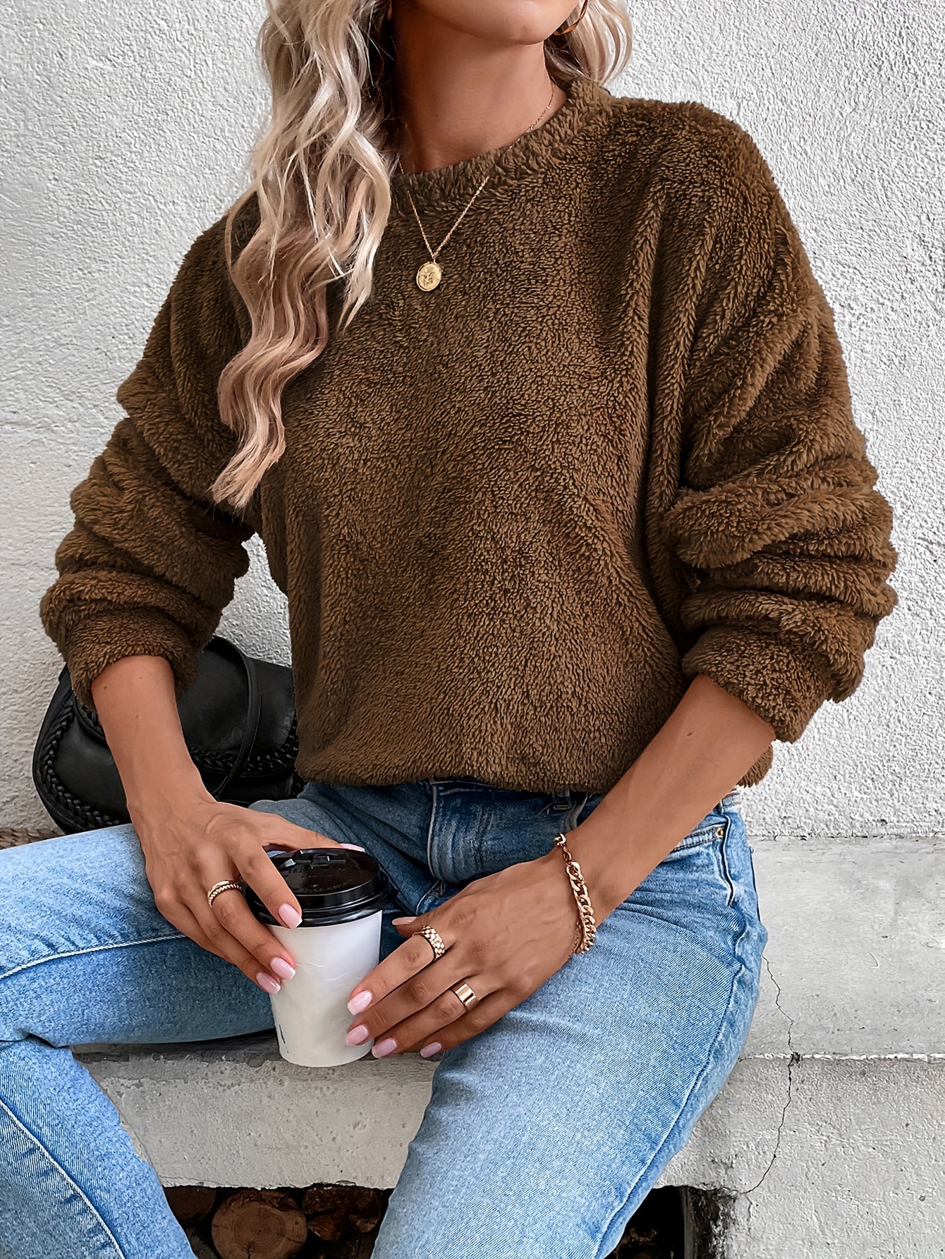 Oversized shop teddy sweater