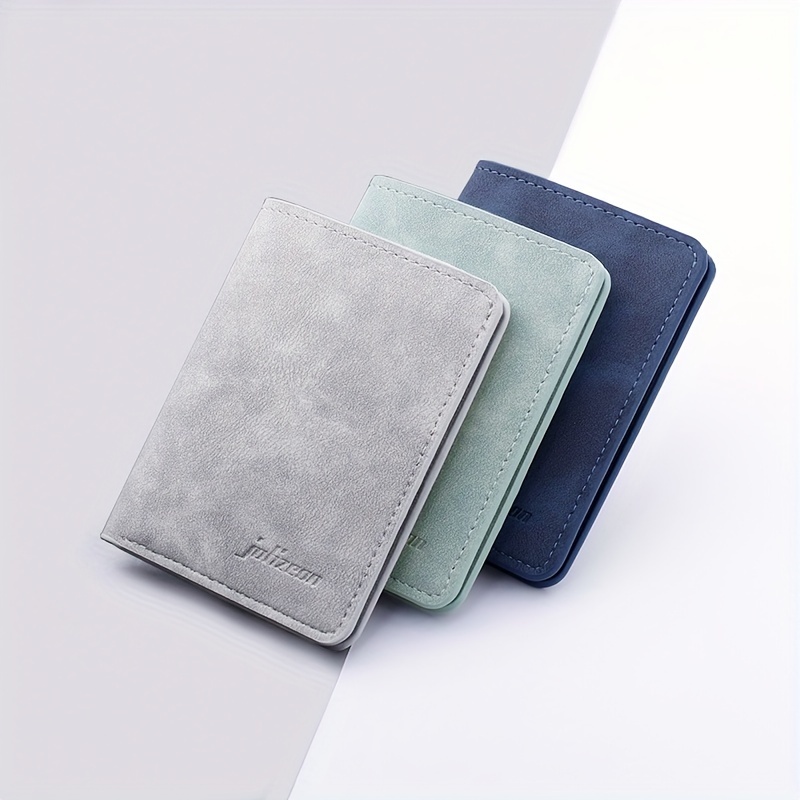 

New Style Mini Thin Men Wallet Card Holder Purse Coin Pouch Card Holder Short Vertical Wallet Change Money Pouch