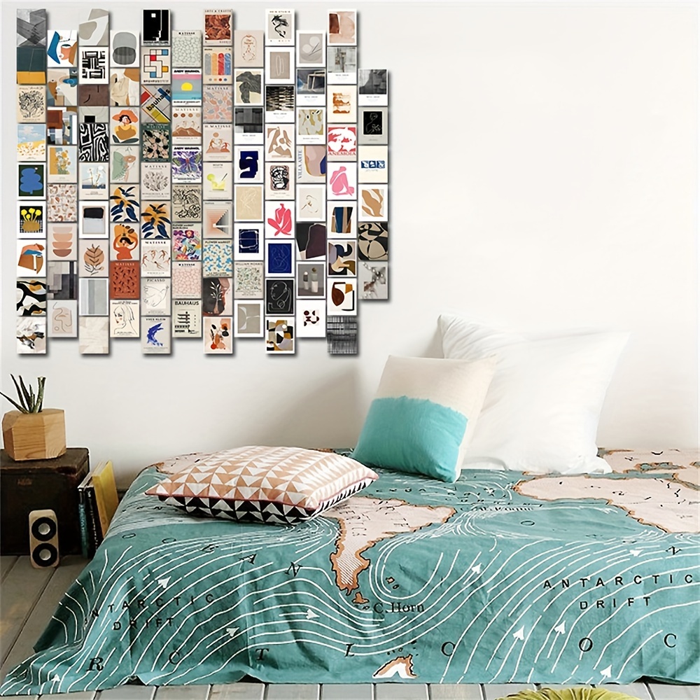 100 PCS Vintage Posters for Room Aesthetic, Wall Collage Kit