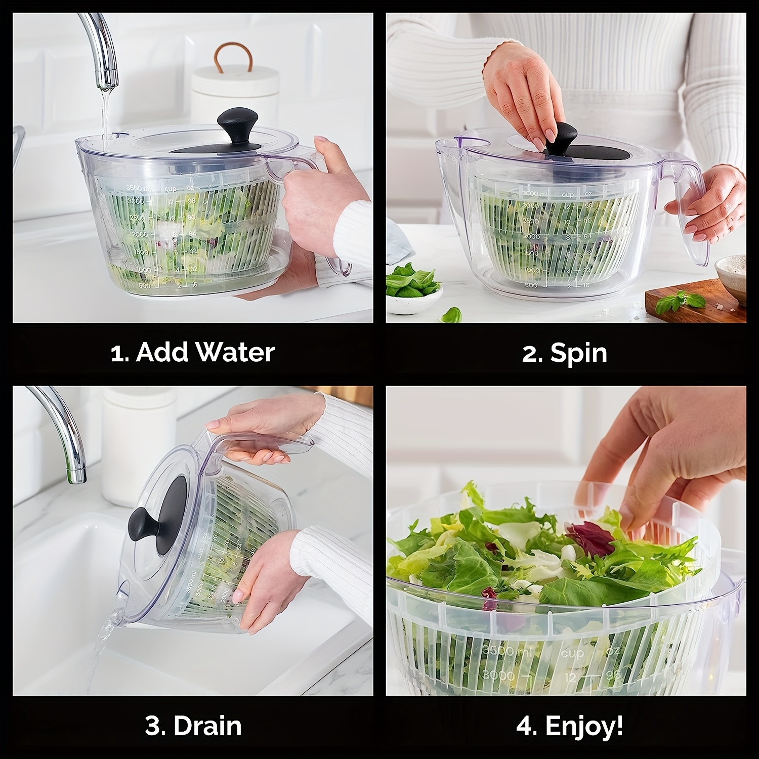 Kitchen Vegetable Spinner Plastic Vegetable Salad Spinning - Temu