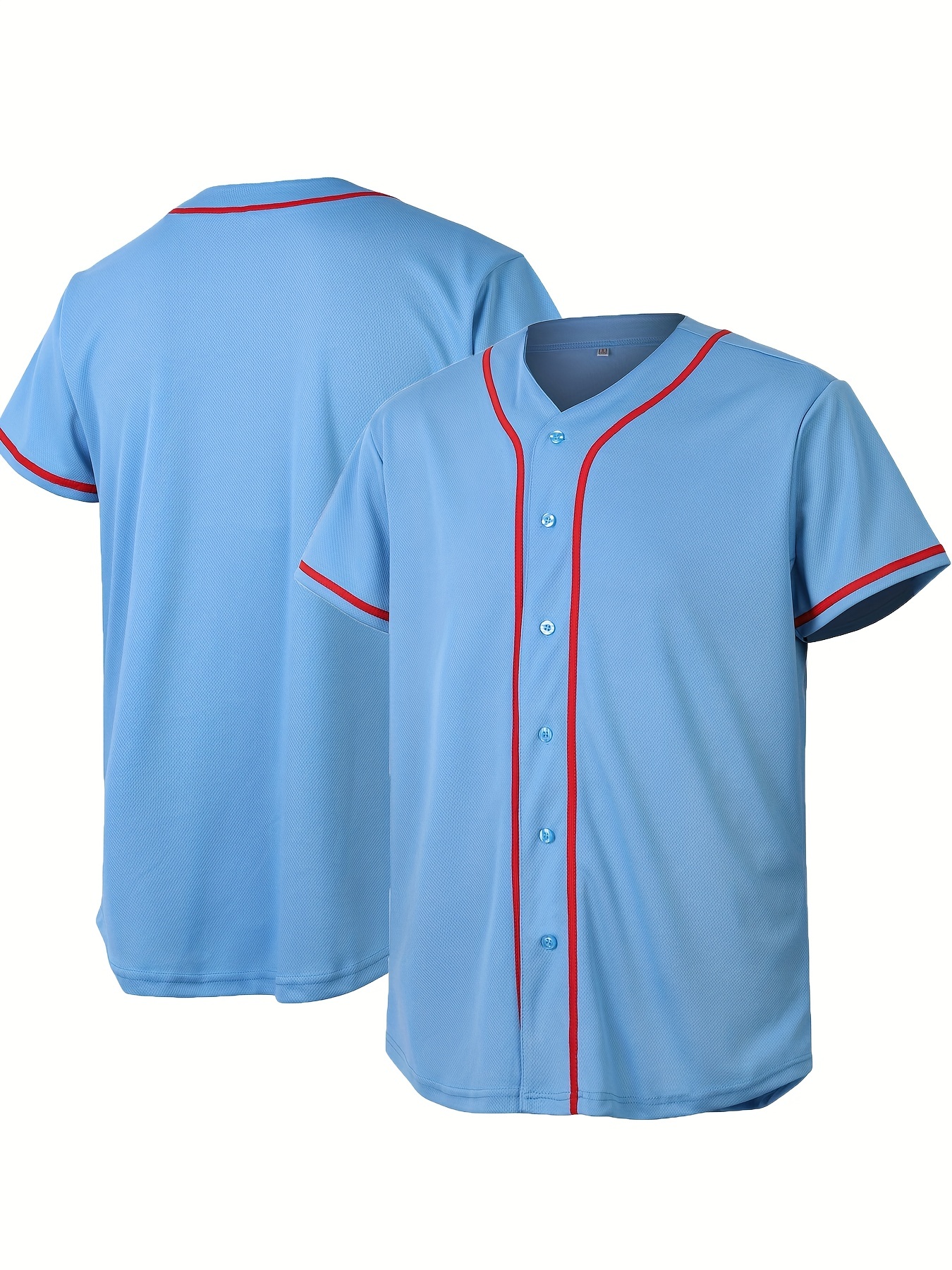 T Shirts Baseball Jersey Uniform Plain Short Sleeve Button Team Sports Mens  Kid