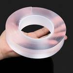 1pc Nano Bubble Tape Super Strong Double Sided Tape Transparent NoTrace Reusable Waterproof Adhesive Tape (Length: 196.85inch)