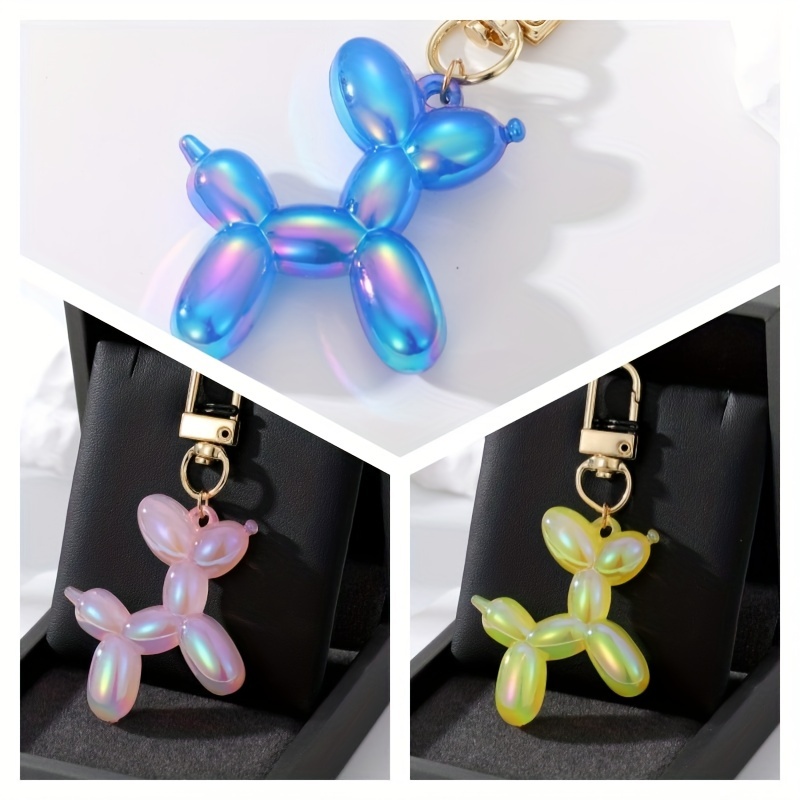 Kawaii Cartoon Balloon Dog Keychains Cute Animal Key Ring Purse Bag  Backpack Car Key Charm Earbud Case Accessory Gift - Temu