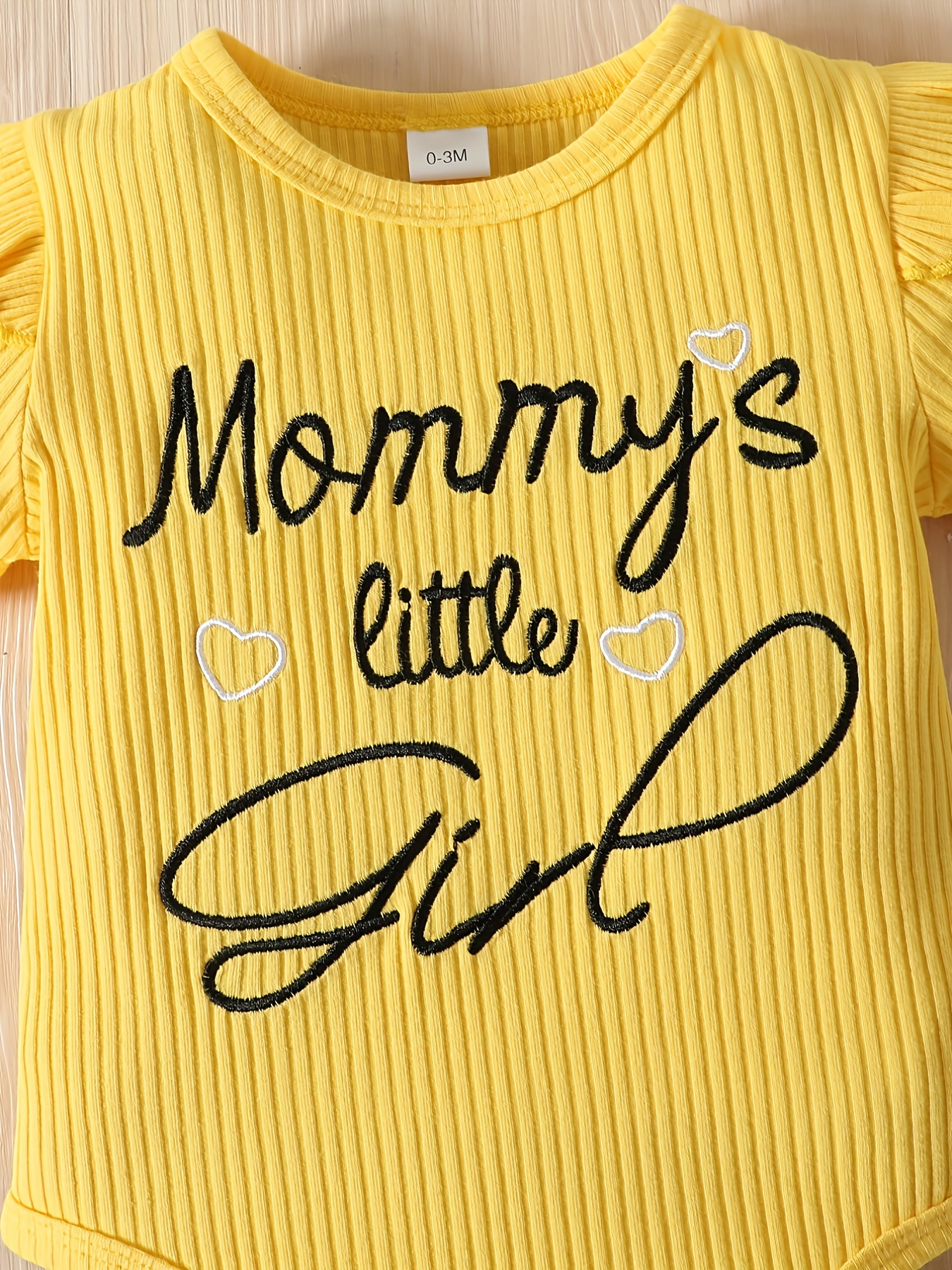 Baby Girls mommy's Little Girl Short Sleeve Onesie Heart - Temu