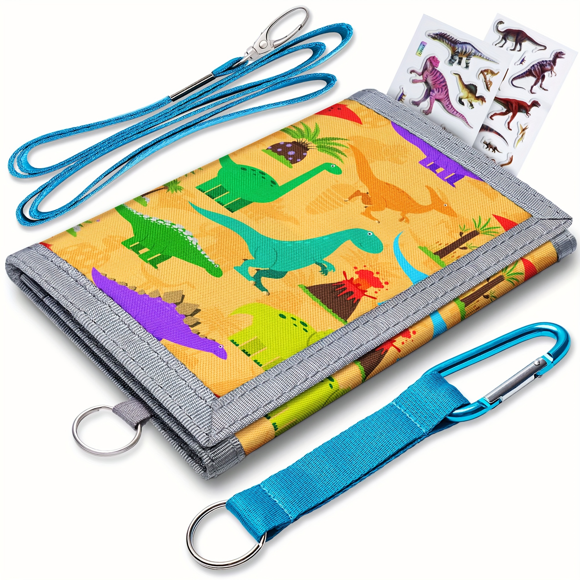 Billetera Niños Niñas Billetera Trifold Bolsillo Cremallera - Temu