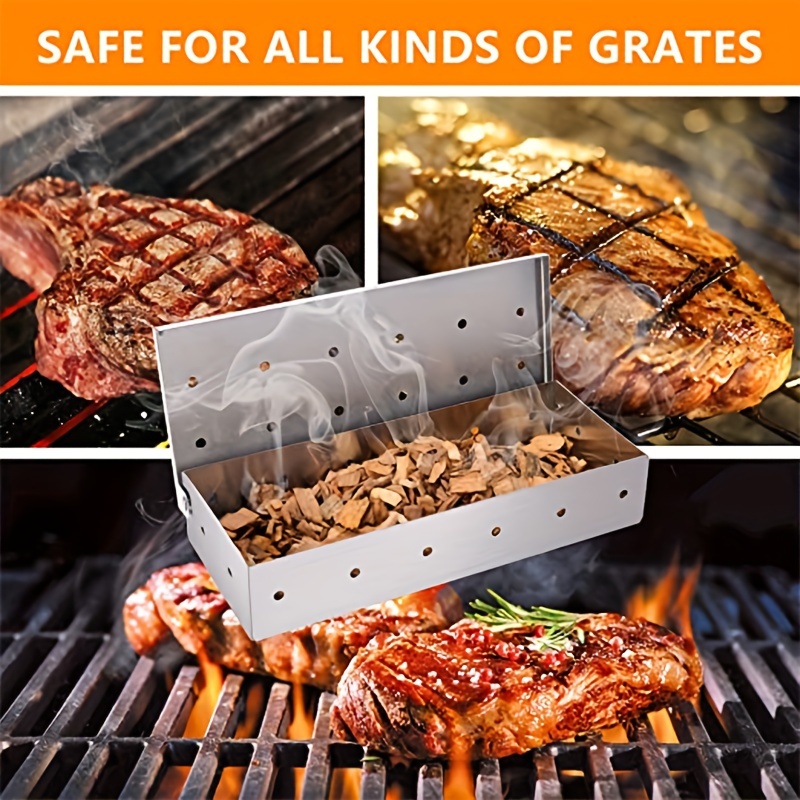 Stainless Steel Smoke Box Smoker Box For Gas Grill Or - Temu Mexico